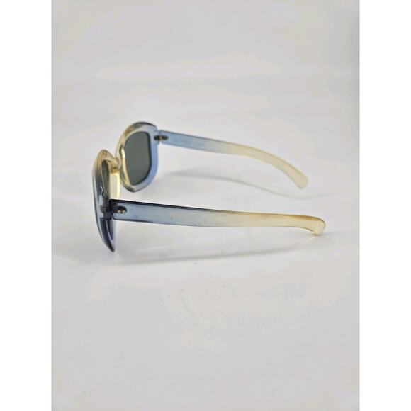 MCM 70s Cool Ray Polaroid 155 Two Tone Blue Yellow Gray Lens Sunglasses Vtg - Picture 5 of 12